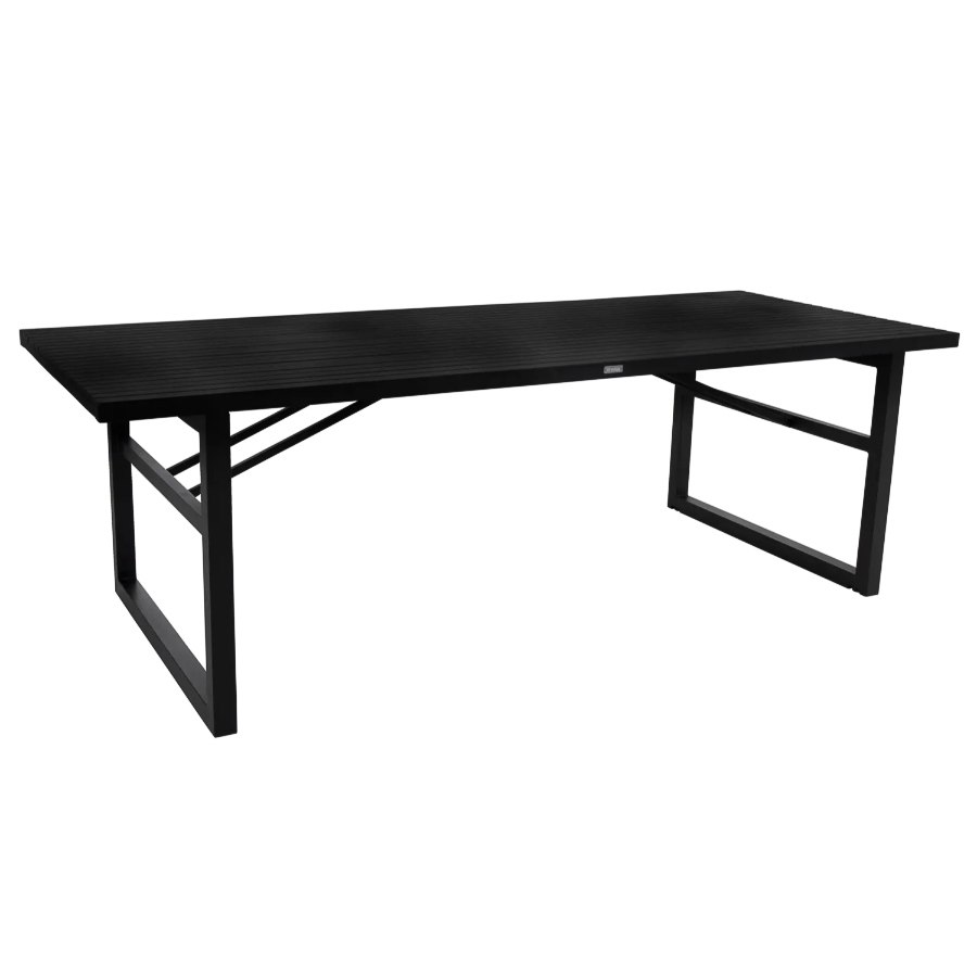 Matbord Vevi, 230x94 cm, svart