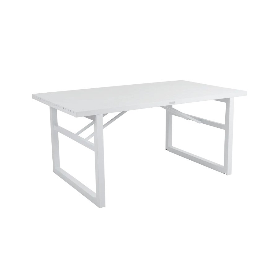 Matbord Vevi, 160x90 cm, vit