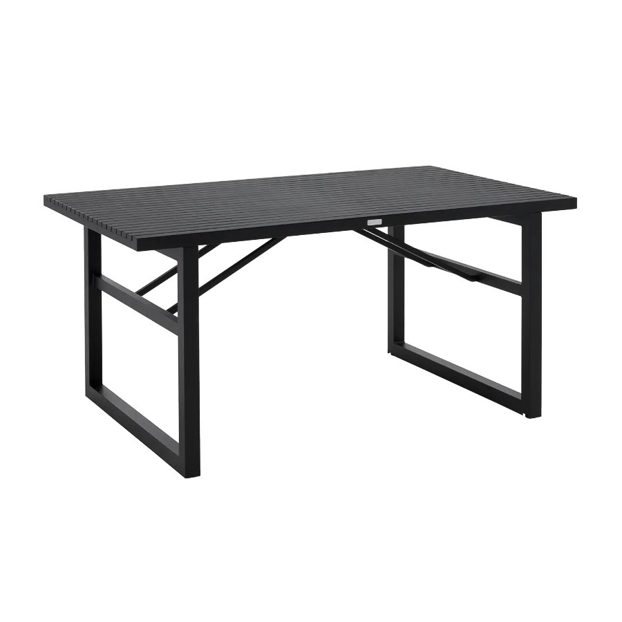 Matbord Vevi, 160x90 cm, svart