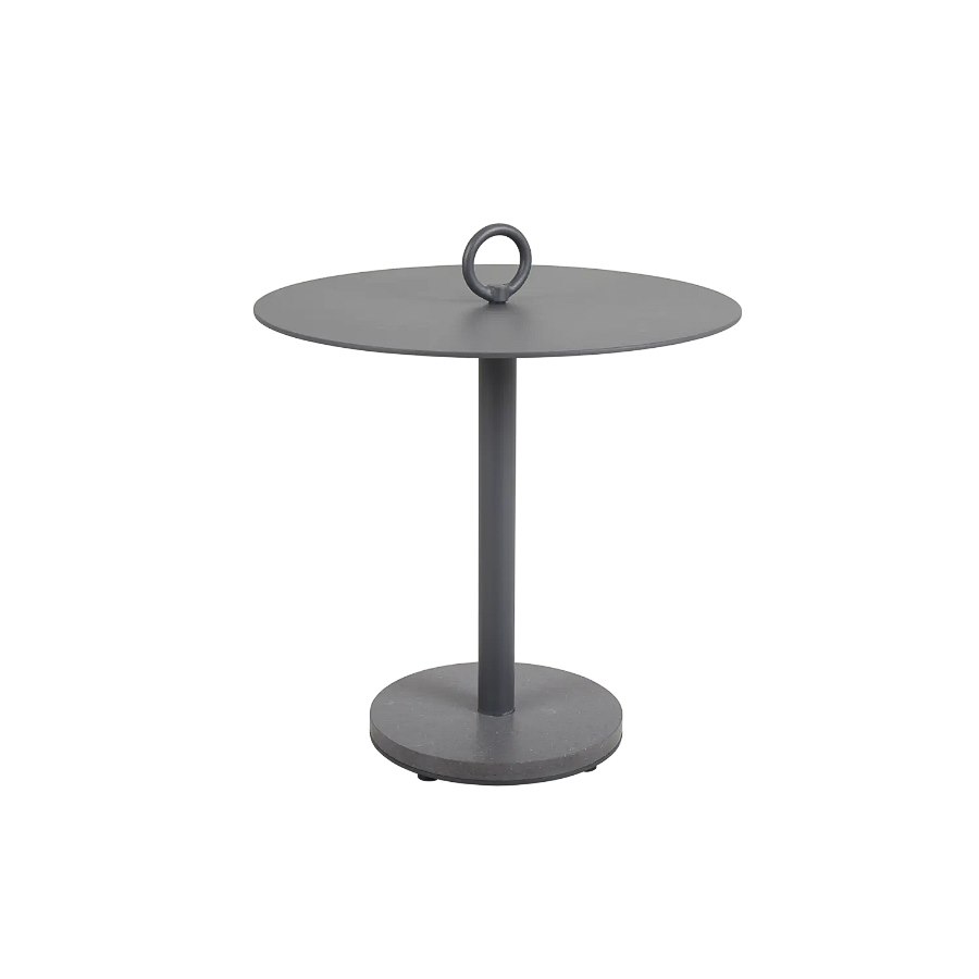 Sidobord Niobe, dia 50 cm, antracitgrå