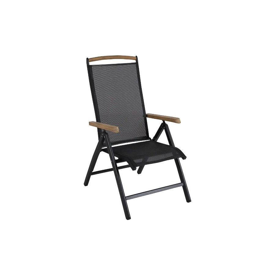 Positionsstol Andy, sh. 44 cm, svart/natur