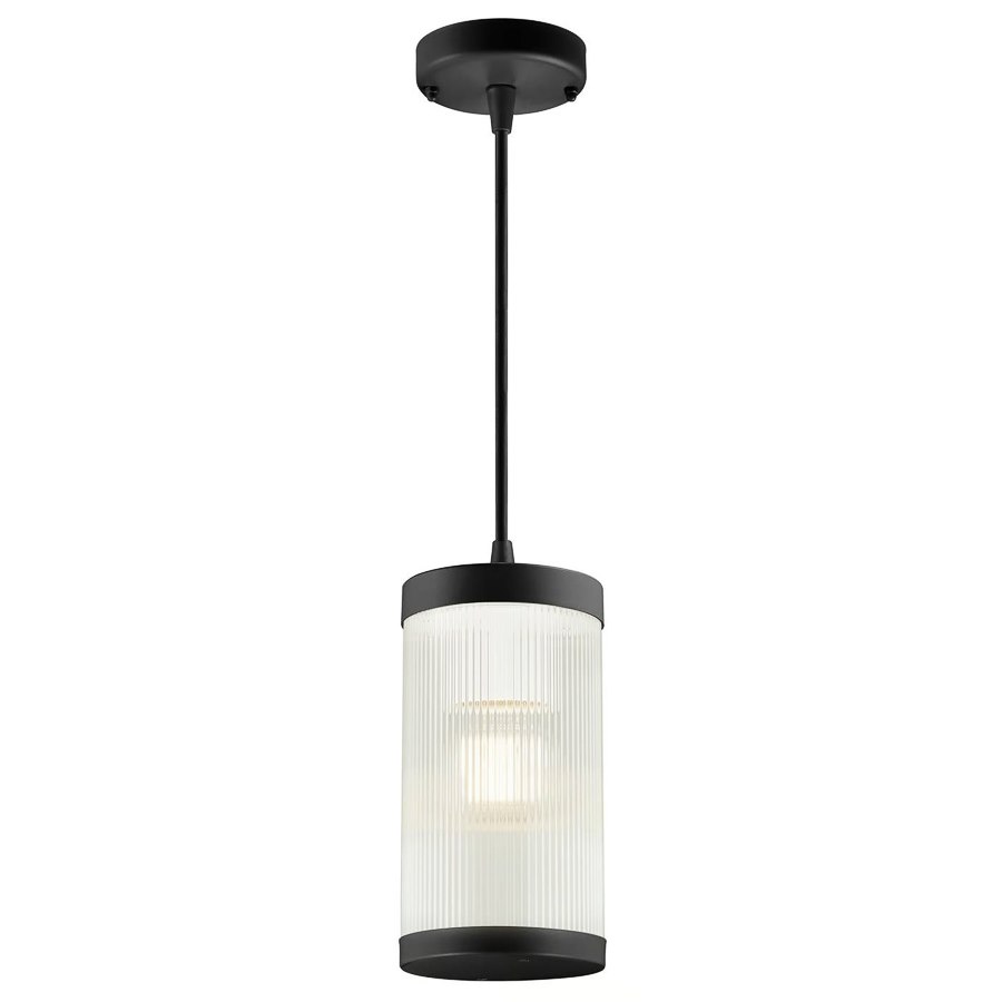 Taklampa Coupar, 25x13 cm, svart