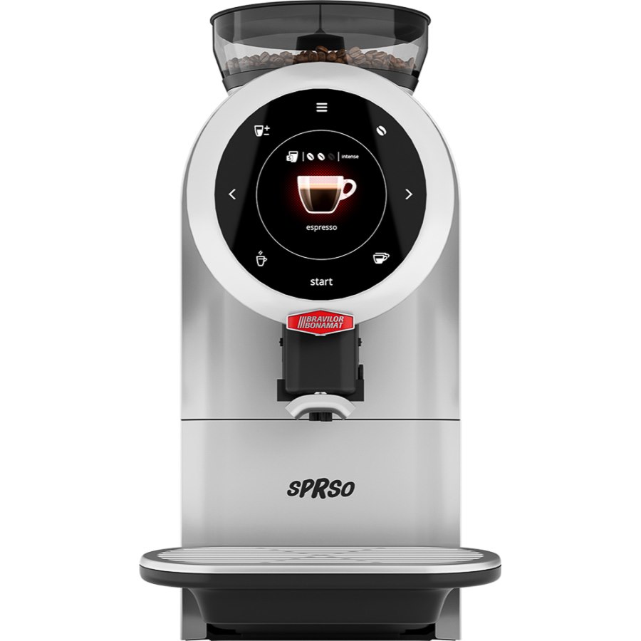 Espressomaskin Sprso, 21,5x44x42 cm, rostfri/svart