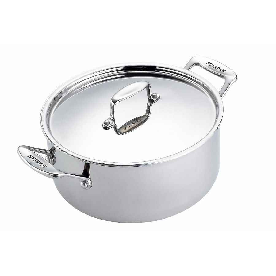Gryta Fusion 5 med lock, 5,2L, rostfritt stål