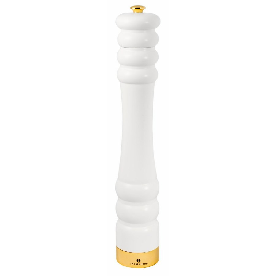 Saltkvarn München, 35 cm, vit/guld