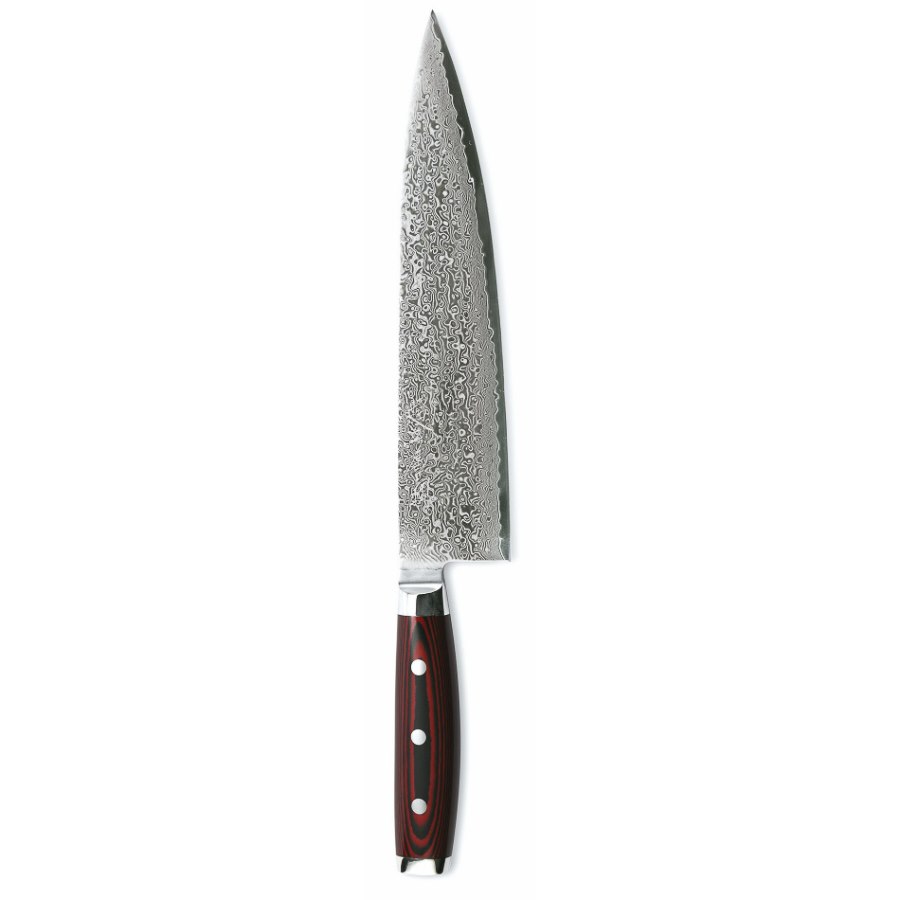 Kockkniv Super Gou, 24 cm, svart/röd