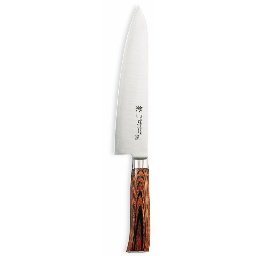 Kockkniv San, 21 cm, rostfritt stål/pakkawood