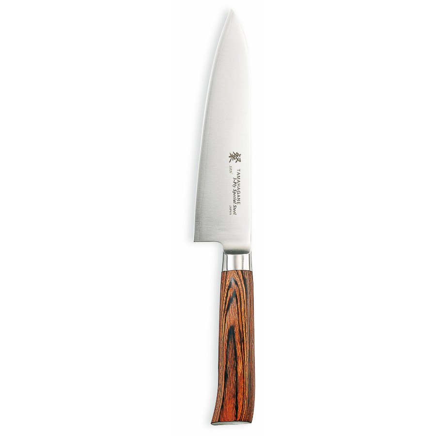 Kockkniv San, 18 cm, rostfritt stål/pakkawood