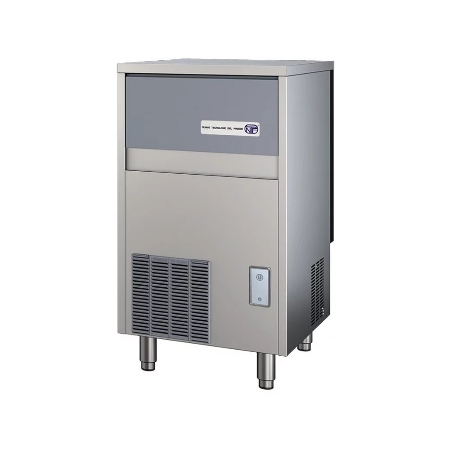 Iskubmaskin SL90 luftkyld med tömningspump, 49,7x59,2x90,7 cm, rostfri