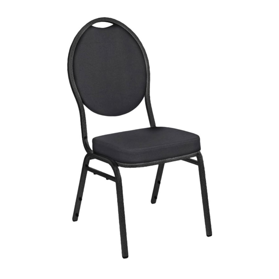 Konferensstol Class Basic, svart, pulverlackat stativ, stapelbar