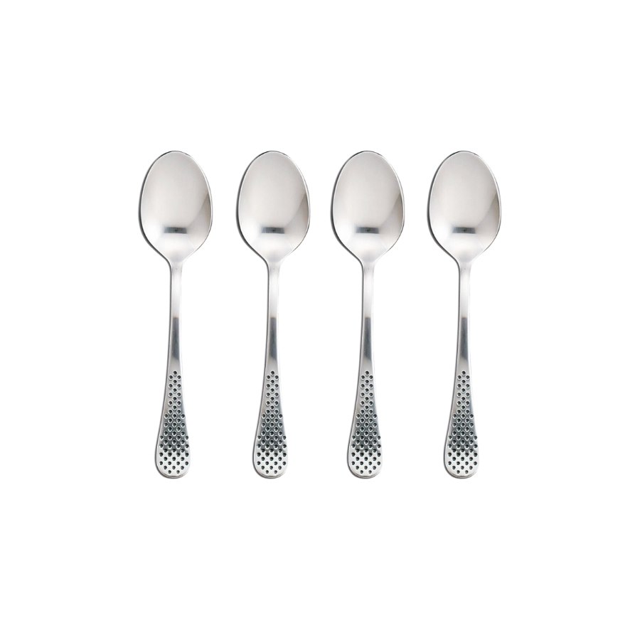 Kaffesked 4 st, set, 12,5 cm, rostfri