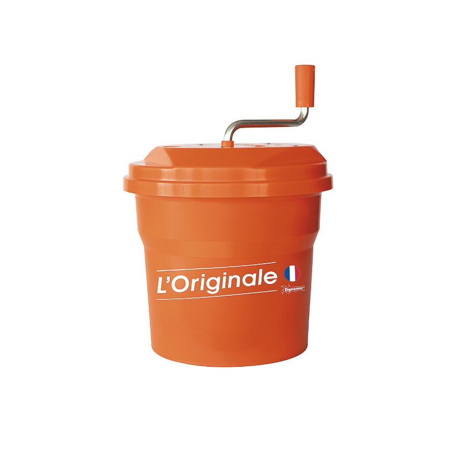Manuell Salladsslunga 10 L, 33×33×42 cm, orange