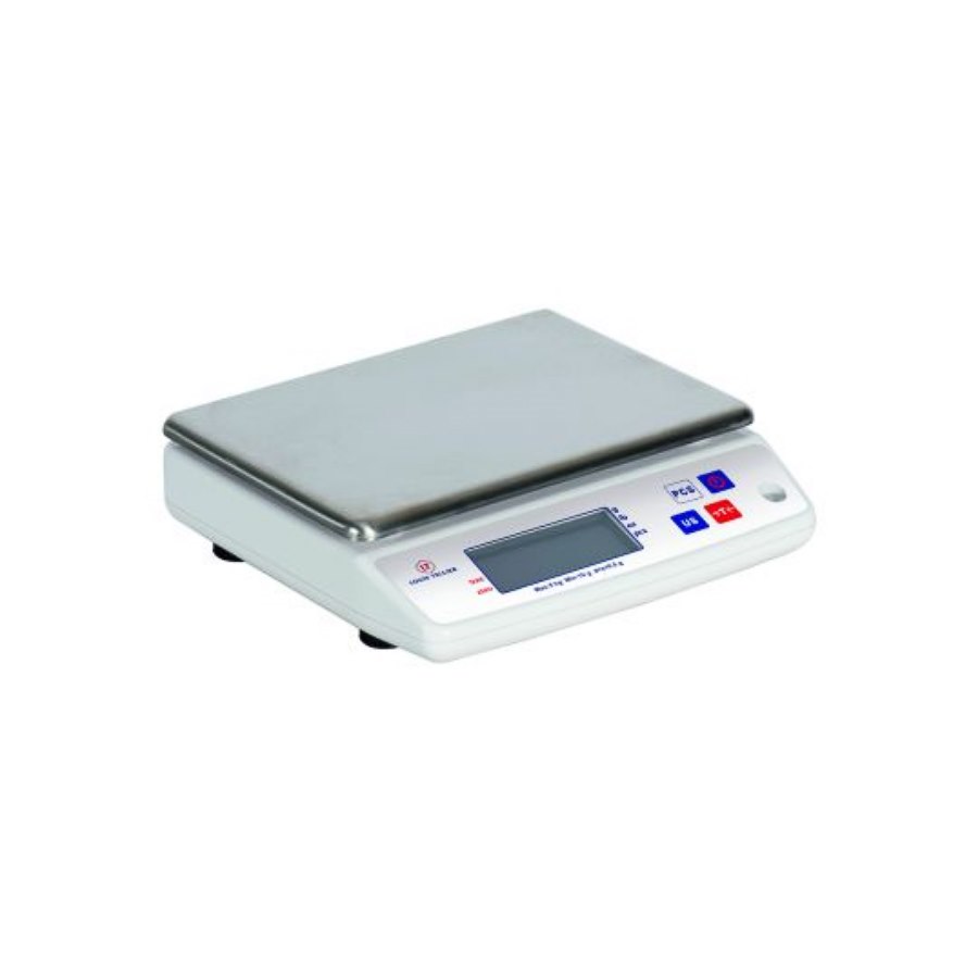 Elektronisk köksvåg 5 KG/10 G, 24x24,5x8,5 , vit/rostfri