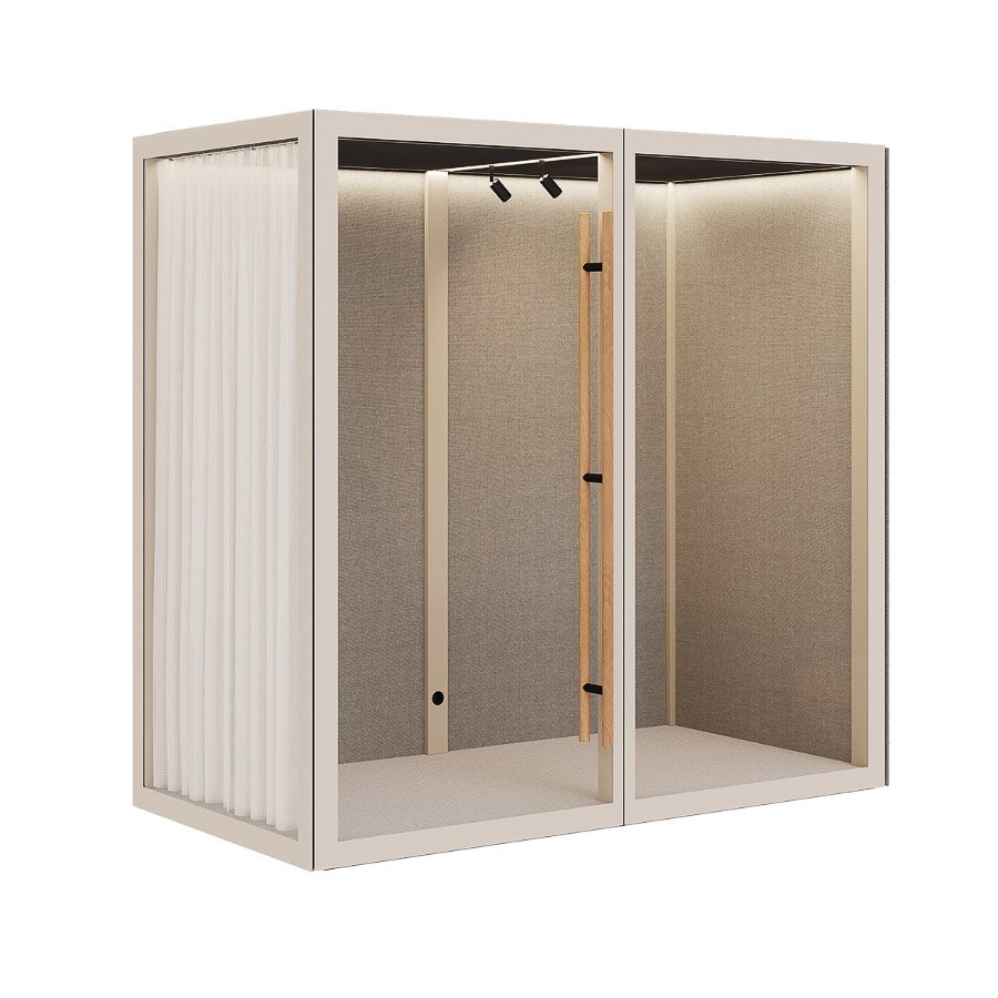 Zen Pod Advanced, Medium Clean, 120x231x231 cm, beige