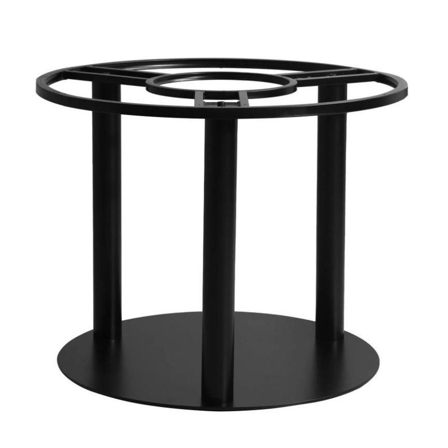 Bordsstativ Flat Rund Massiv, dia 83 cm, svart