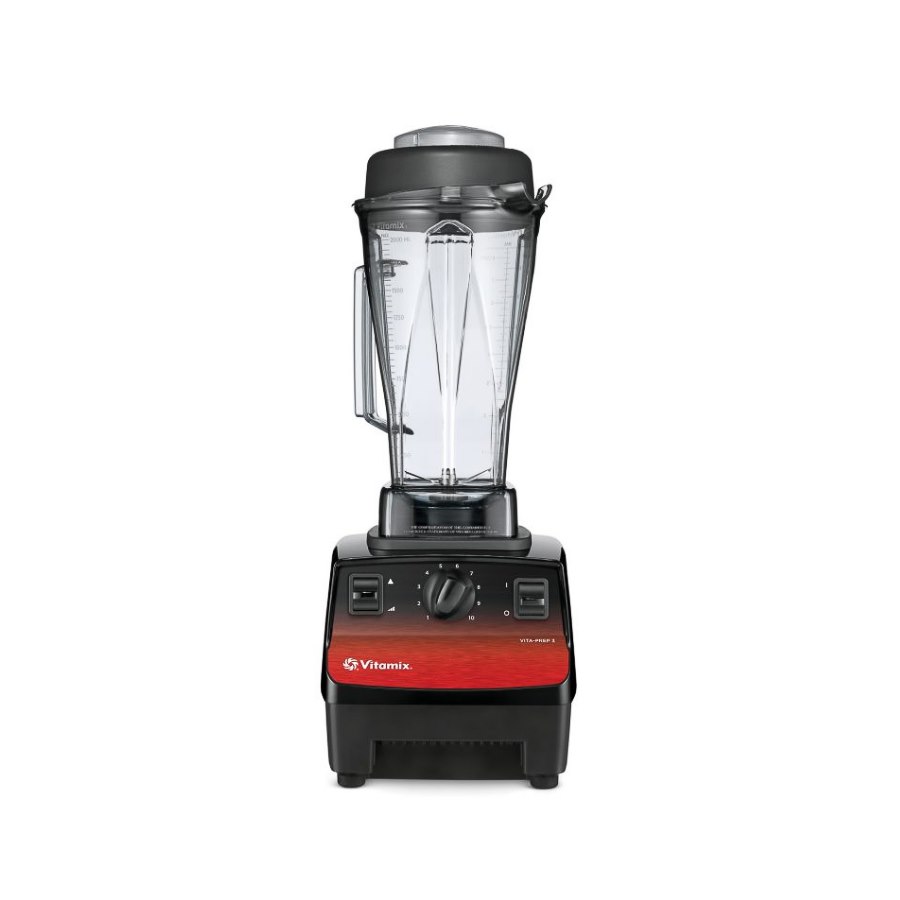 Blender Vita-Prep 3, 2L beh, 22,9×20.3×51,4 cm, röd/svart