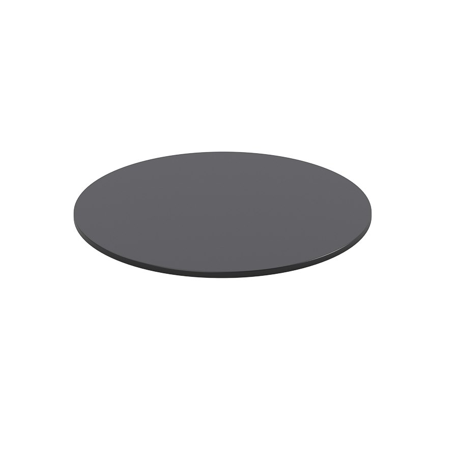 Bordsskiva kompaktlaminat, dia. 80 cm, dark grey