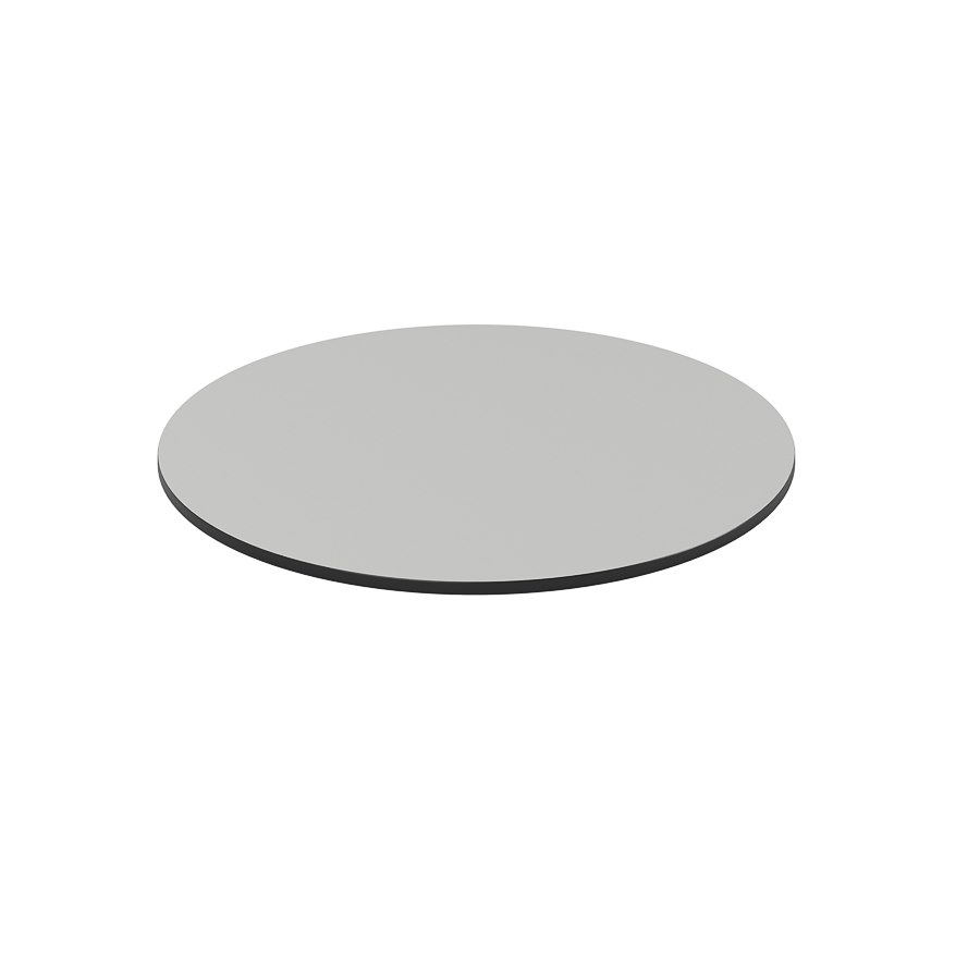 Bordsskiva kompaktlaminat, dia. 100 cm, light grey