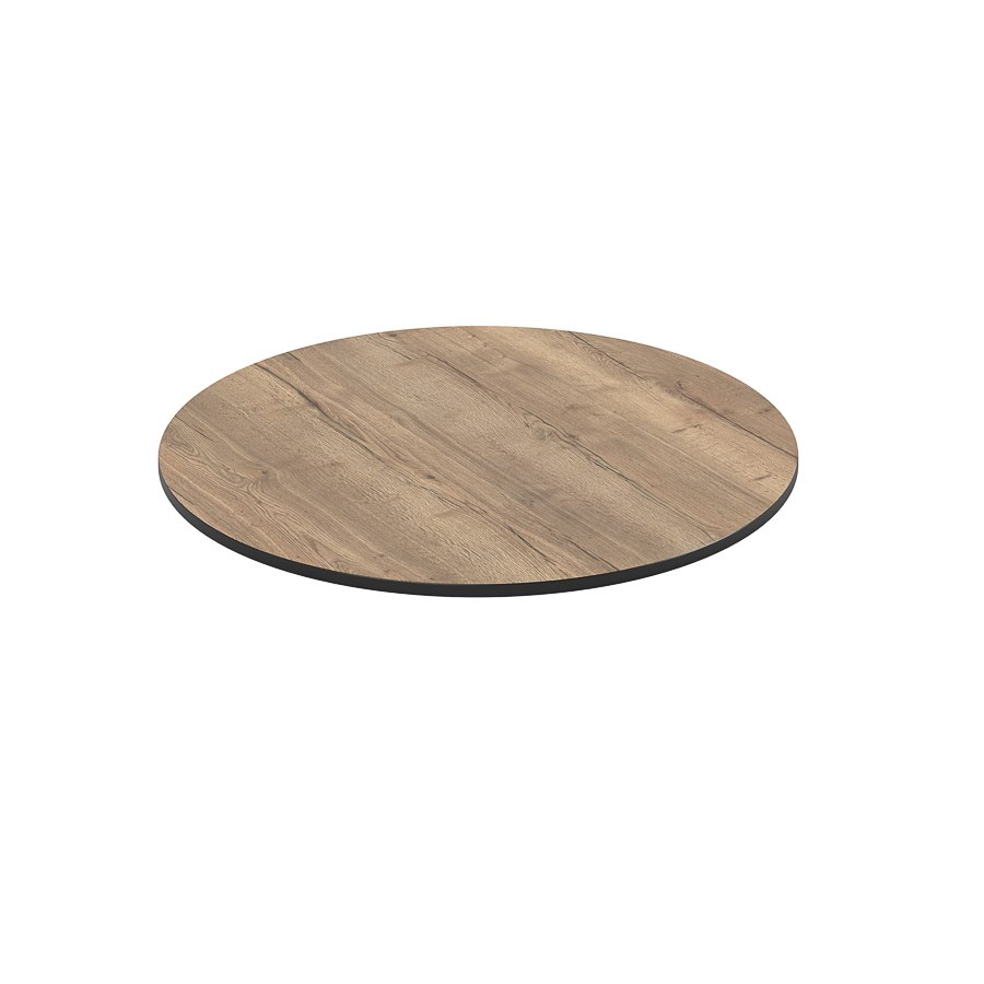 Bordsskiva kompaktlaminat, dia. 70 cm, vintage wood