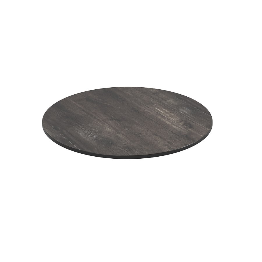 Bordsskiva kompaktlaminat, dia. 120 cm, tarred wood