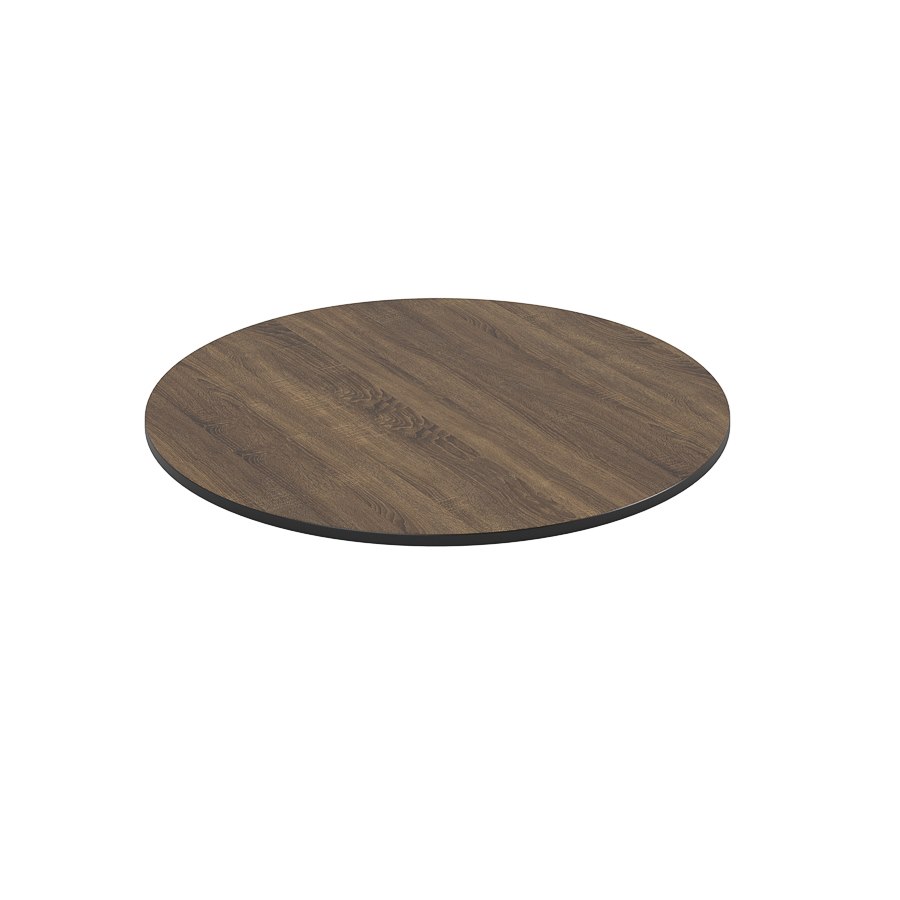 Bordsskiva kompaktlaminat, dia. 120 cm, brown wood