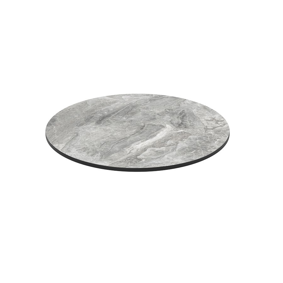 Bordsskiva kompaktlaminat, dia. 80 cm, sandy grey marble