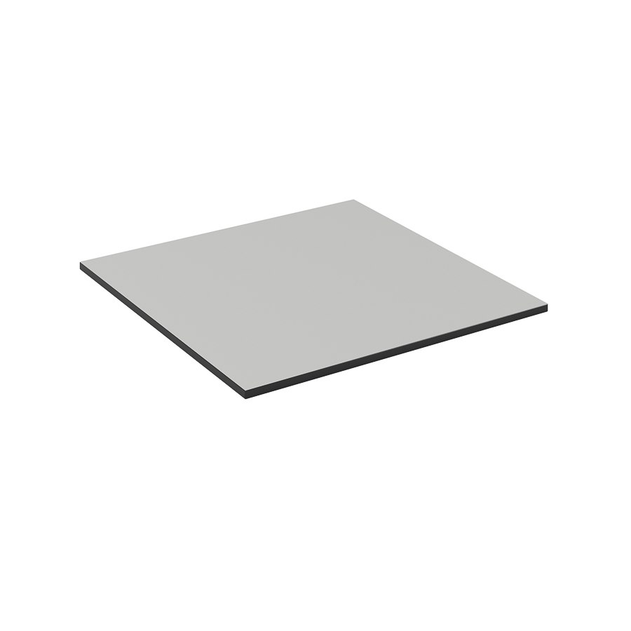 Bordsskiva kompaktlaminat, 70x70 cm, light grey