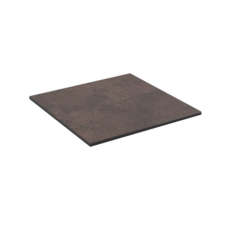 Bordsskiva kompaktlaminat, 70x70 cm, corten