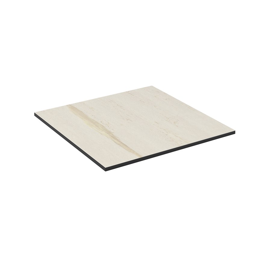 Bordsskiva kompaktlaminat, 80x80 cm, white wood