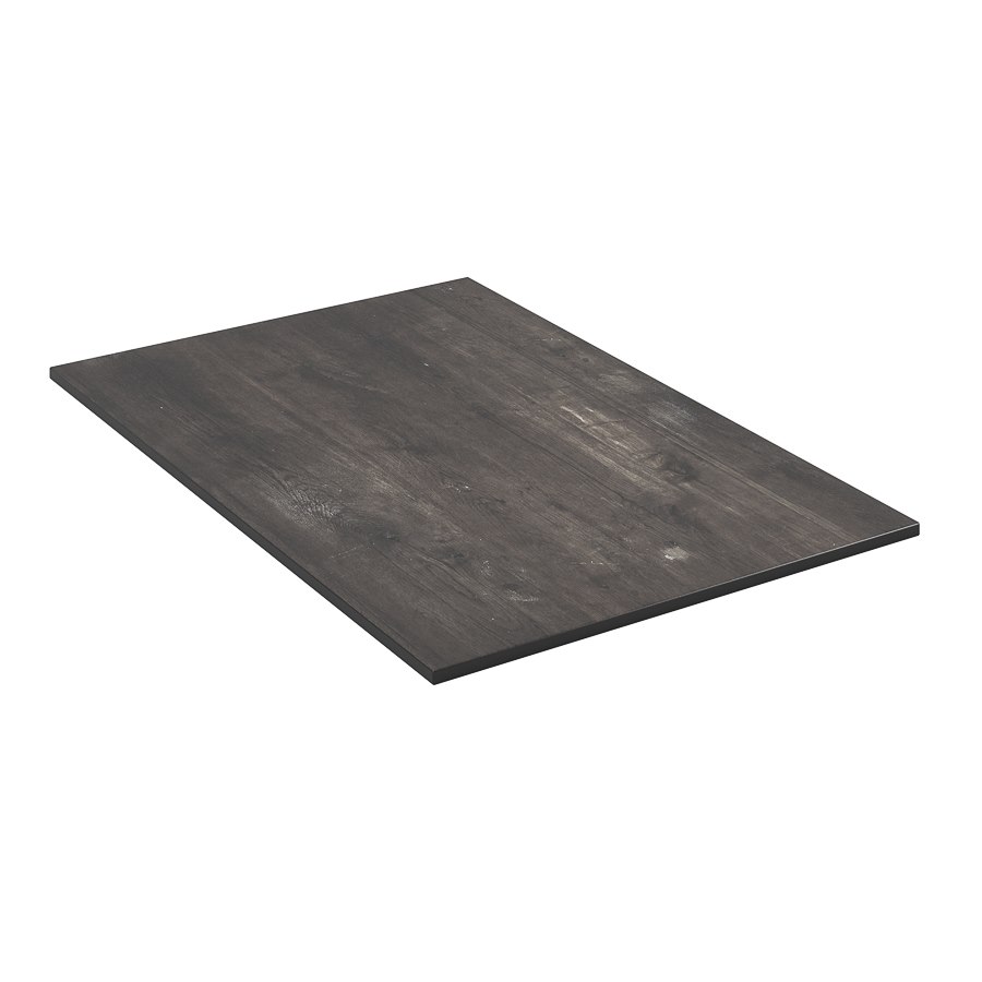 Bordsskiva kompaktlaminat, 60x70 cm, tarred wood