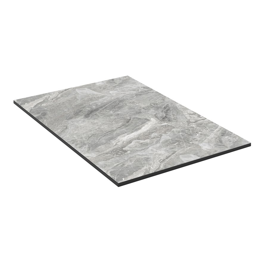 Bordsskiva kompaktlaminat, 60x70 cm, sandy grey marble
