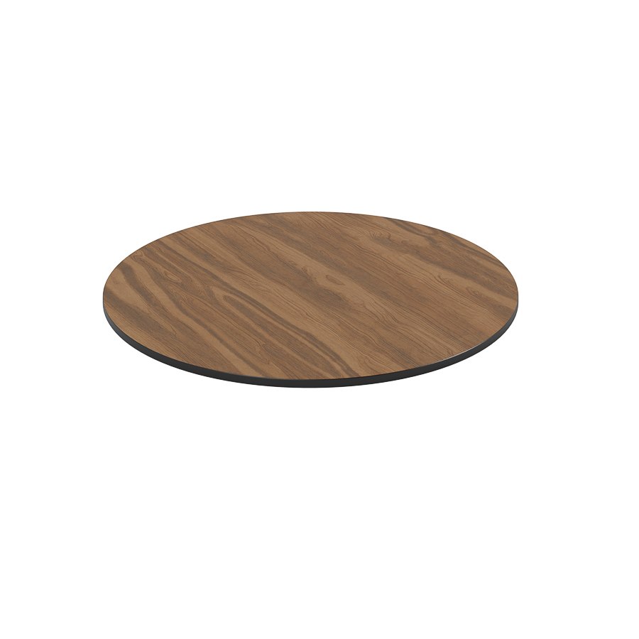 Bordsskiva kompaktlaminat, dia. 100 cm, teak