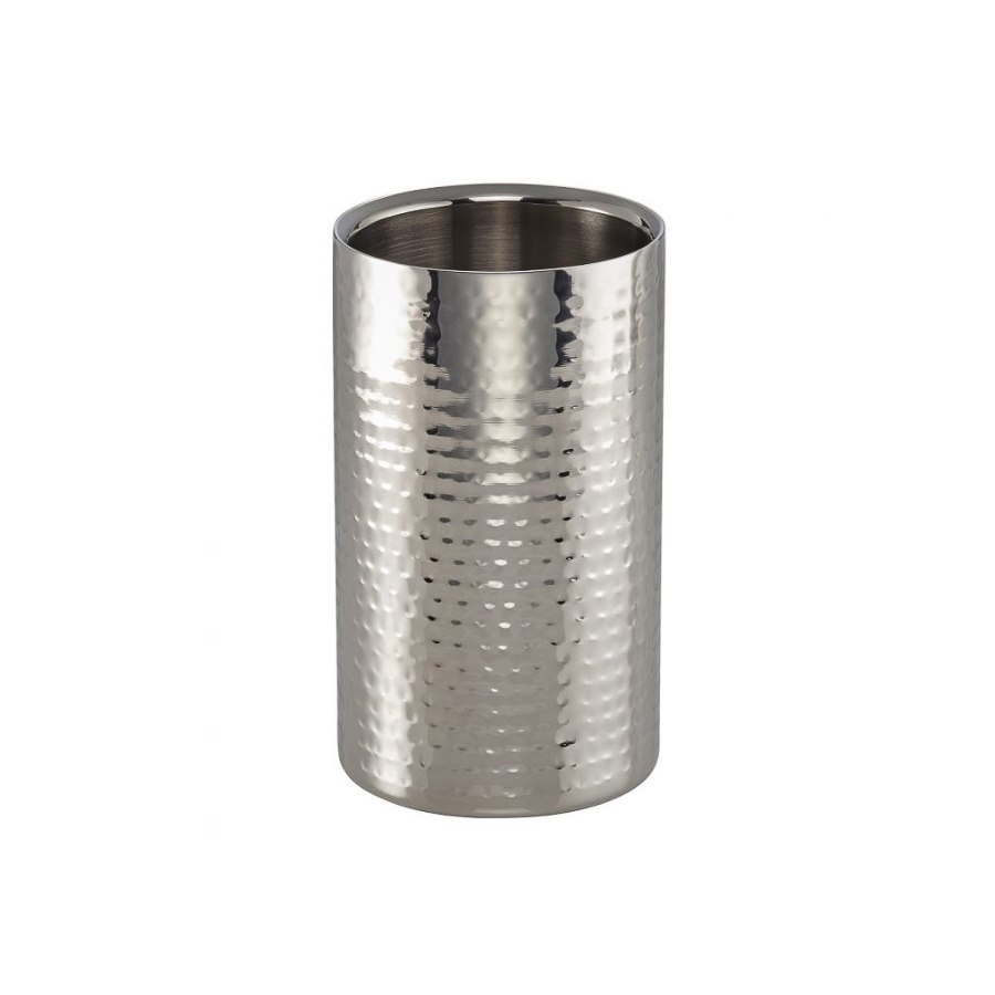 Flaskkylare, hamrad design, rostfritt stål