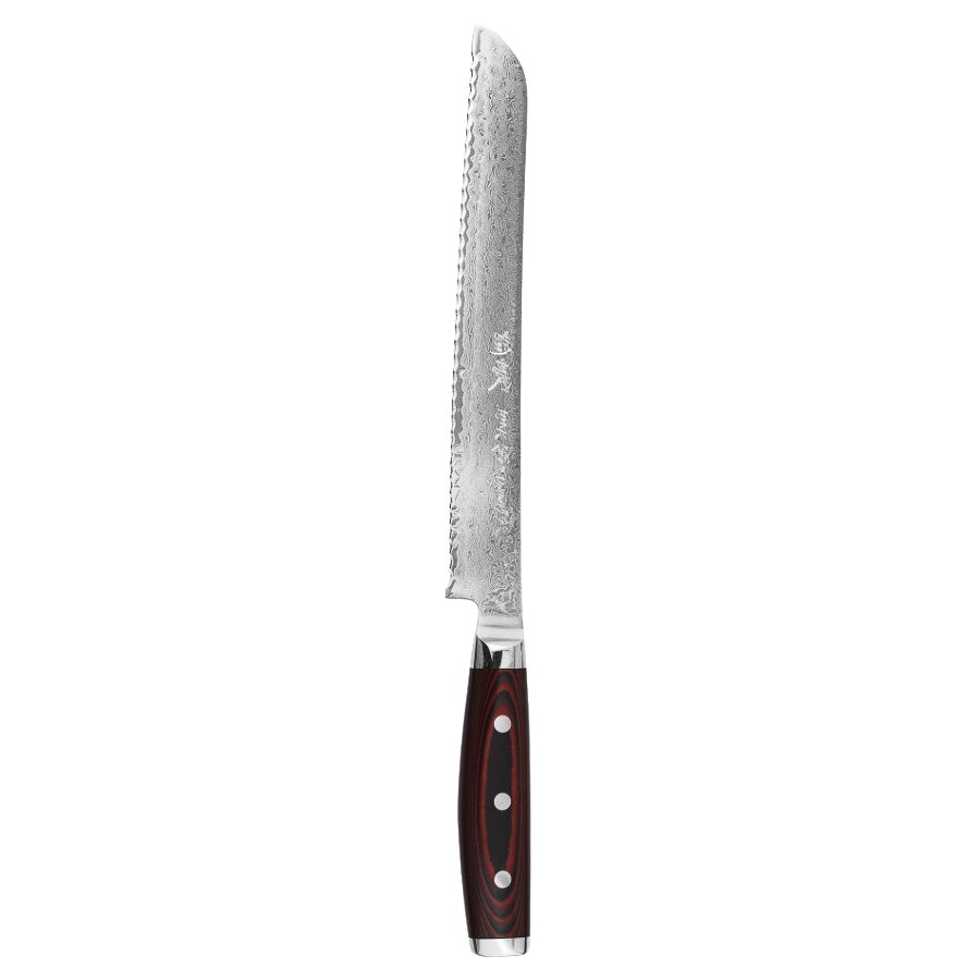 Brödkniv Super Gou, 23 cm, röd/svart