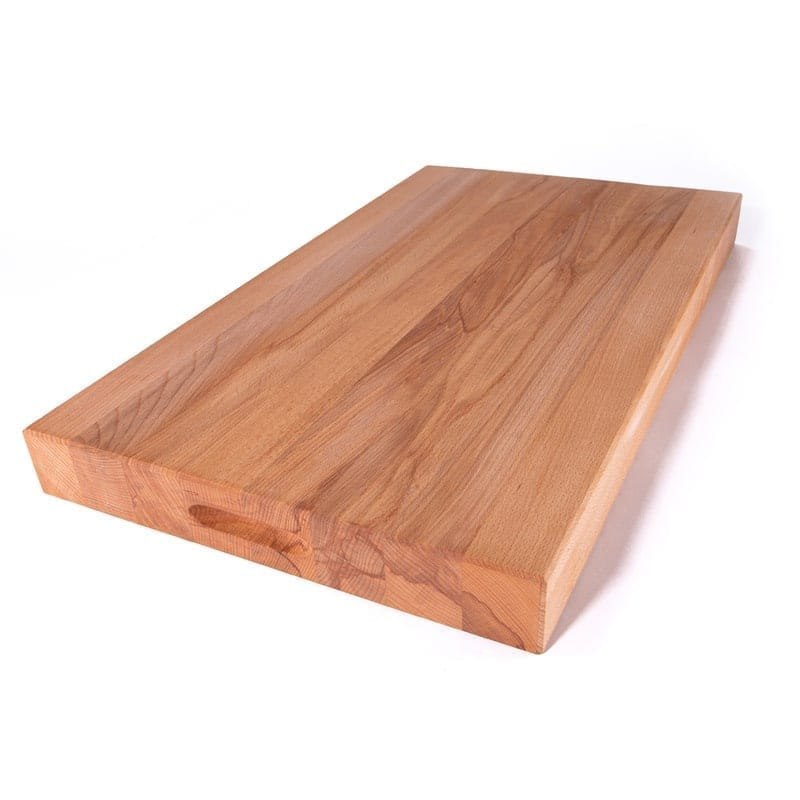 Huggbräda, bokträ, handtag, 70x40x6 cm