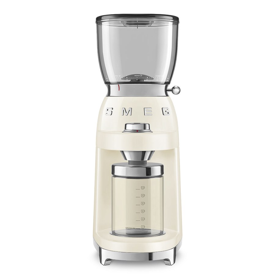 Kaffekvarn 50's Style, blank, creme