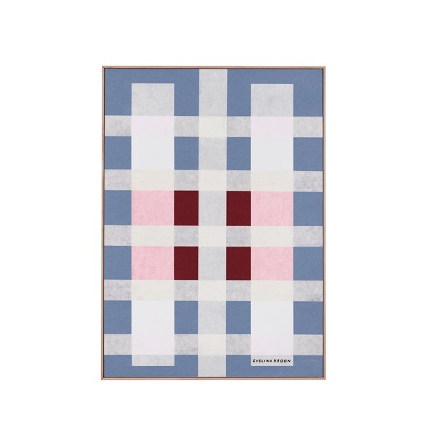 Wall of Art, 72,5x102,5x3 cm, mörk träram, Februari
