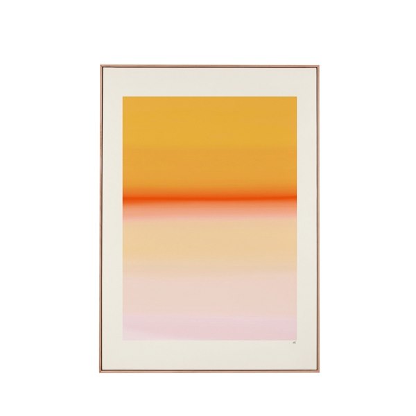 Wall of Art, 72,5x102,5x3 cm, mörk träram, Capri