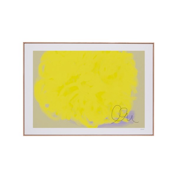 Wall of Art, 102,5x142,5x3 cm, ek ram, limoncello