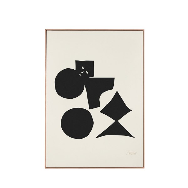 Wall of Art, 102,5x142,5x3 cm, mörk träram, format figure