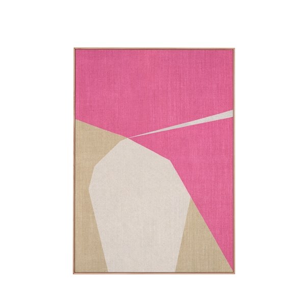 Wall of Art, 52,5x72,5x3 cm, mörk träram, Nexus Pink