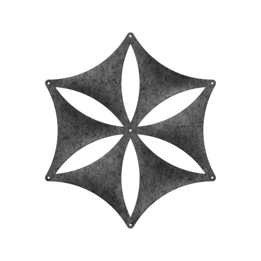 Hängande ljudabsorbent, Airflake Blade öppen, 10-pack, 34,5x40 cm, mörkgrå