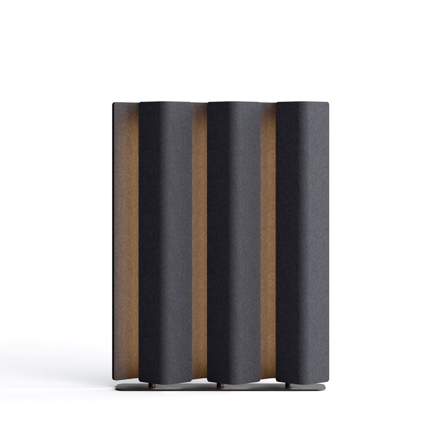 Golvskärm Vika, utan belysning,118x154x23 cm, mörkgrå