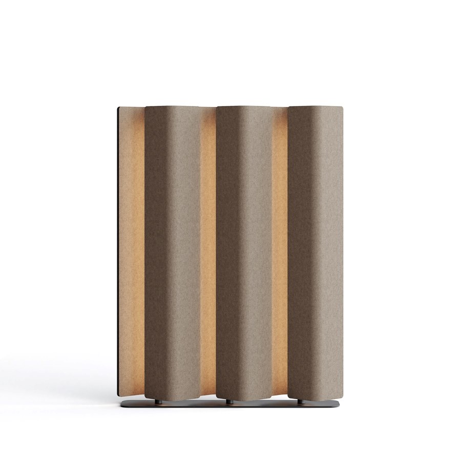 Golvskärm Vika, ink. belysning,118x154x23 cm, begie