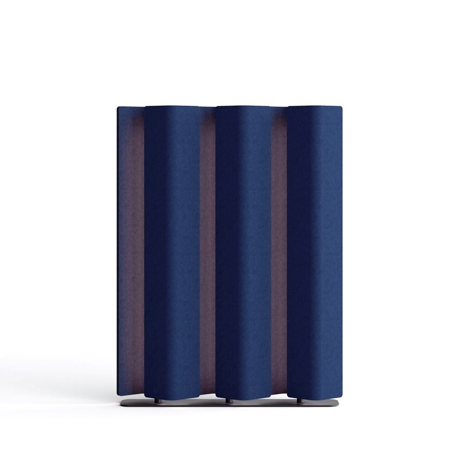 Golvskärm Vika, utan belysning,118x154x23 cm, mörkblå