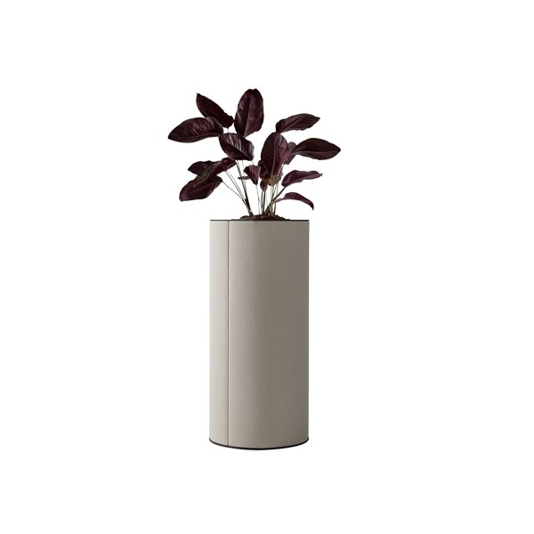 Pelare dB, med blomkruka, 47x70 cm, grå