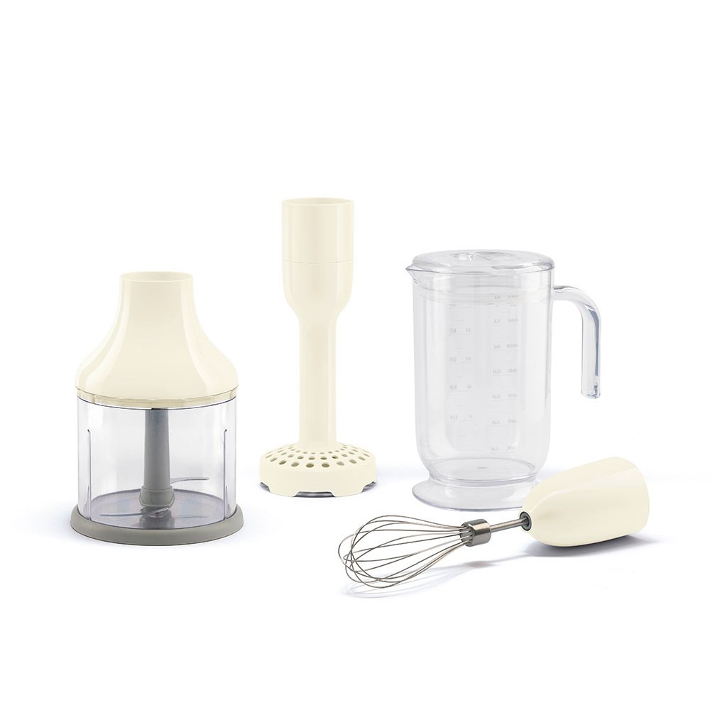 Mixerset, tillbehör stavmixer 50's style, creme