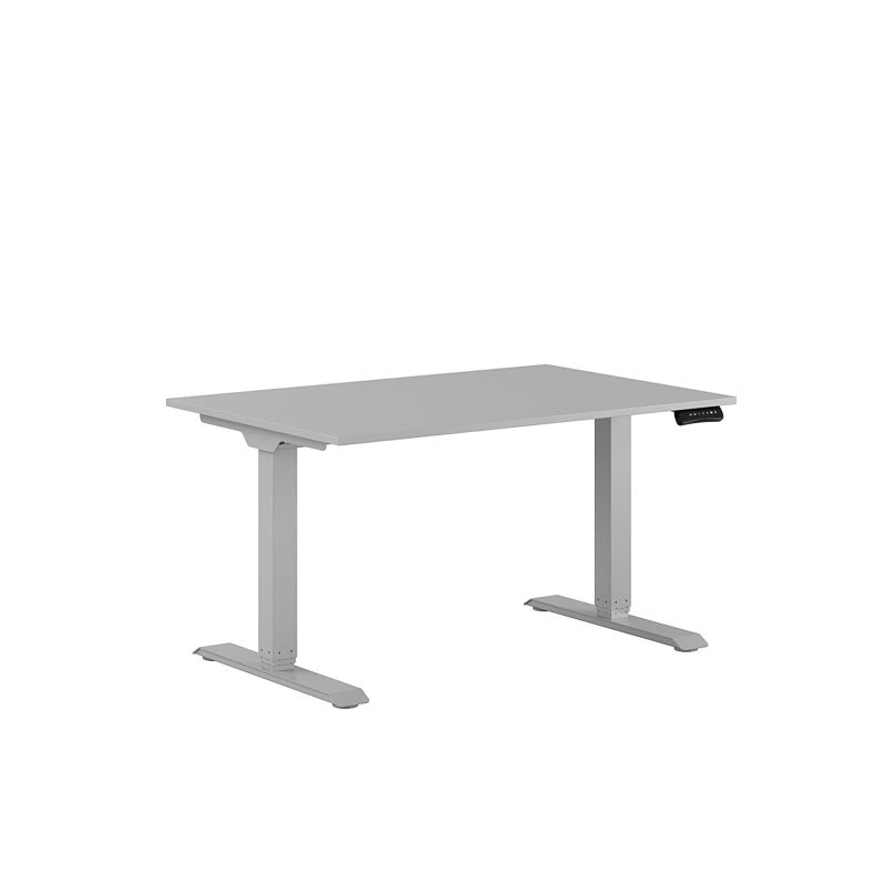 Höj och sänkbart skrivbord, 2-motorigt, grått stativ, grå bordsskiva 120x80cm 39305