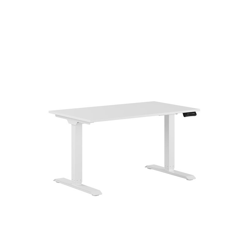 Höj och sänkbart skrivbord, 2-motorigt, vitt stativ, vit bordsskiva 120x70cm 39440