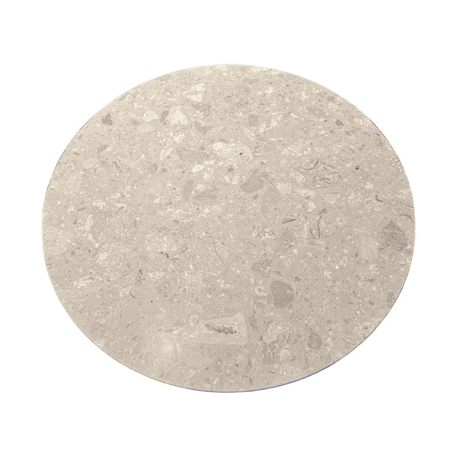 Bordsskiva Kompositmarmor, dia. 80 cm, Perlato royal